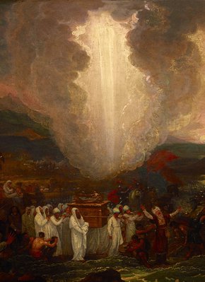 Alternate image of Joshua passing the River Jordan with the ark of the covenant by Benjamin West