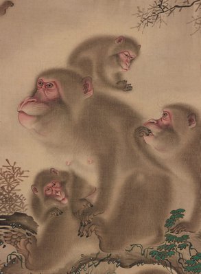 Alternate image of Monkey troop by Mori Sosen