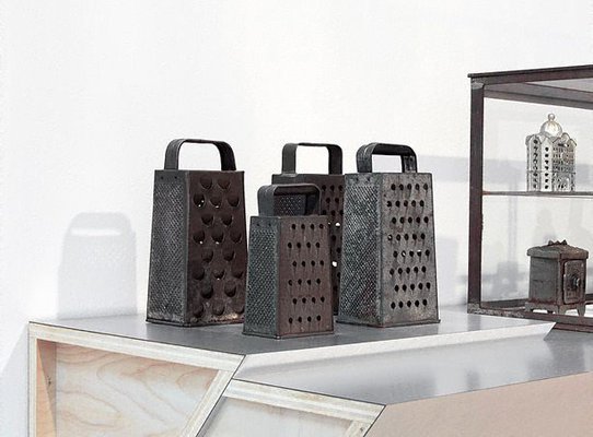 Alternate image of Untitled (graters, Victorian iron banks) by Haim Steinbach