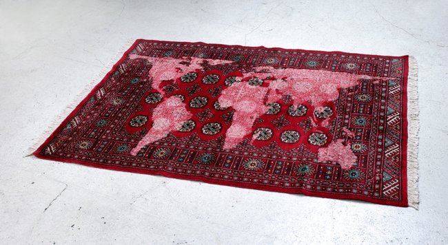 AGNSW collection Mona Hatoum Bukhara (red) 2007
