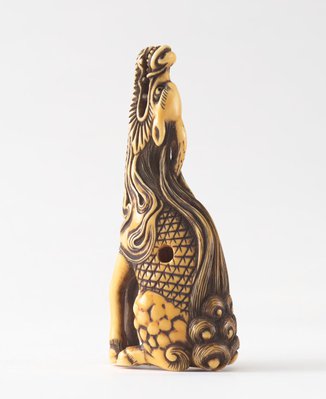 Alternate image of Netsuke in the form of a Kirin by 