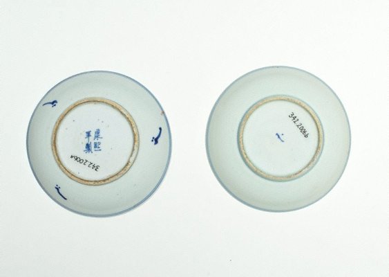 Alternate image of Pair of blue and white dishes by 