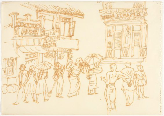 Alternate image of Sketchbook, Sri Lanka by Donald Friend