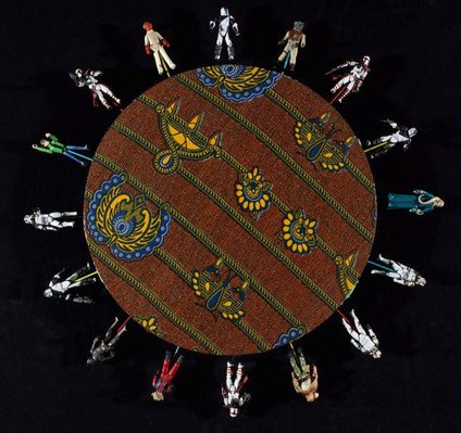 Alternate image of Alien toy painting by Yinka Shonibare