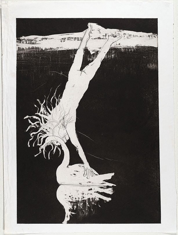 AGNSW collection Arthur Boyd (Illustration for Peter Porter's poem 'Echo's farewell') 1983-1984