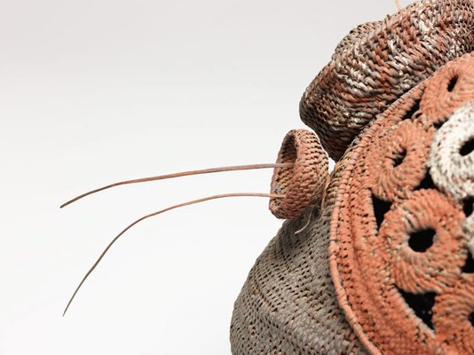 Alternate image of Baba or yau-baba (bell-shaped woven mask) by Abelam people