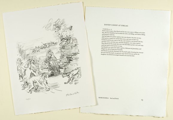 Alternate image of 23. David's grief at Ziklag by Oskar Kokoschka