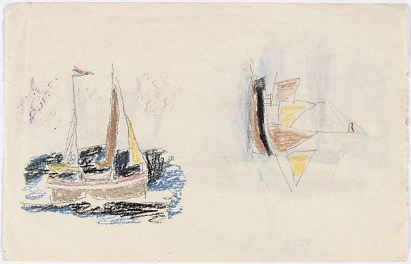 Alternate image of (Studies of ships) by Lyonel Feininger