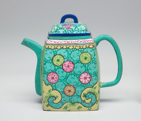 Alternate image of Ewer decorated with enamels by Yixing ware