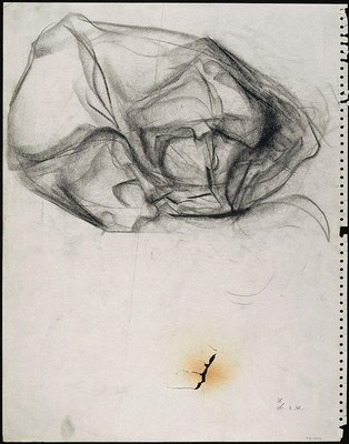 Alternate image of recto: Vase with abstract form
verso: Abstract form by David Strachan