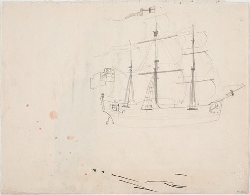 Alternate image of recto: Ball's Head, Sydney Harbour
verso: A sketch of the Sobraon by Lloyd Rees