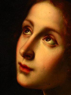 Alternate image of The Virgin receiving the Message of the Annunciation by Pompignoli, after Carlo Dolci