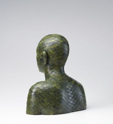 Alternate image of Human, Human-Jade Inlay Bust 1 by Ah Xian