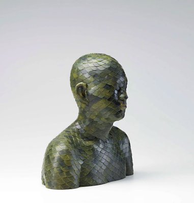Alternate image of Human, Human-Jade Inlay Bust 1 by Ah Xian