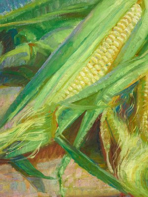 Alternate image of Corn cobs by Nora Heysen