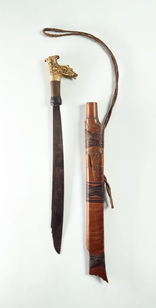 AGNSW collection Sword (mandau) with scabbard 19th century-20th century