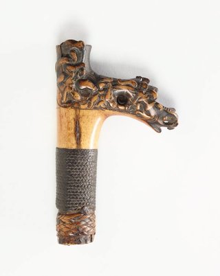 AGNSW collection Hilt for a sword (mandau) 19th century-20th century