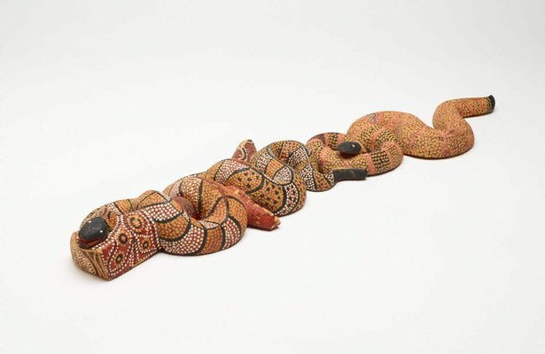 Alternate image of Two quiet snakes dreaming by Bill Stockman Tjapaltjarri