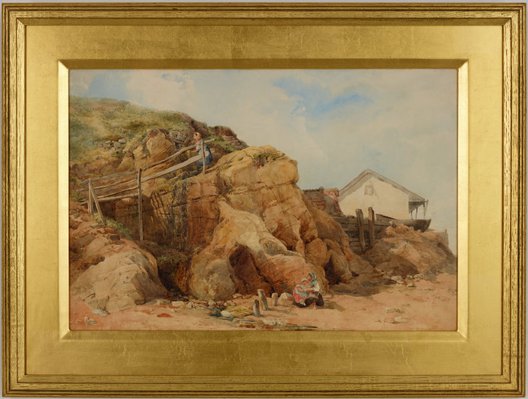 Alternate image of A sketch - coastal scene by John Henry Mole