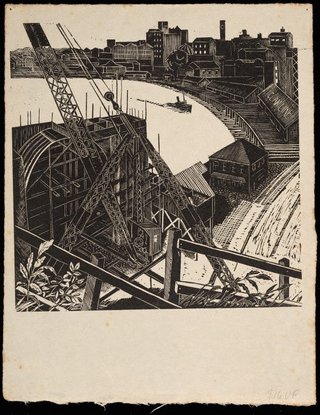 AGNSW collection attrib. Ailsa Lee Brown (The new bridge) 1935-1936
