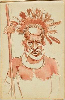 Alternate image of Sketchbook, New Guinea by Nora Heysen