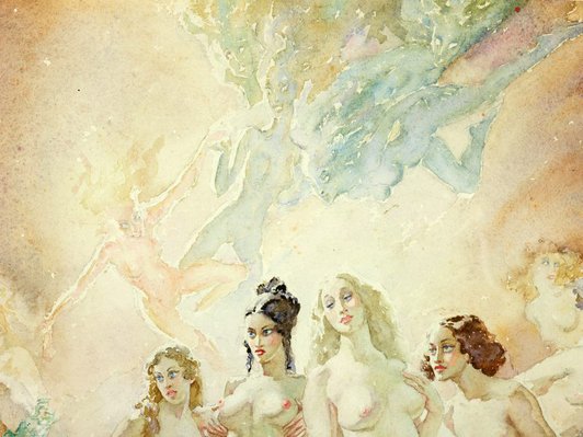 Alternate image of Court by Norman Lindsay