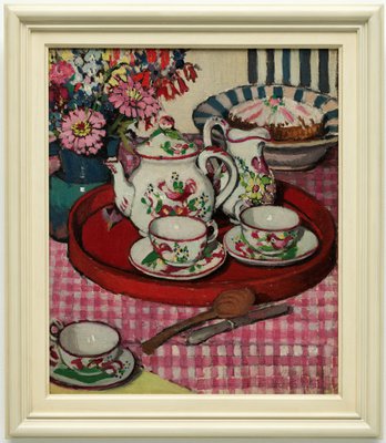 Alternate image of Thea Proctor's tea party by Margaret Preston