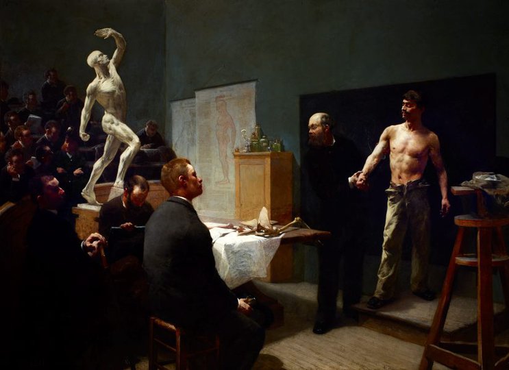 AGNSW collection François Sallé The anatomy class at the École des beaux-arts 1888
