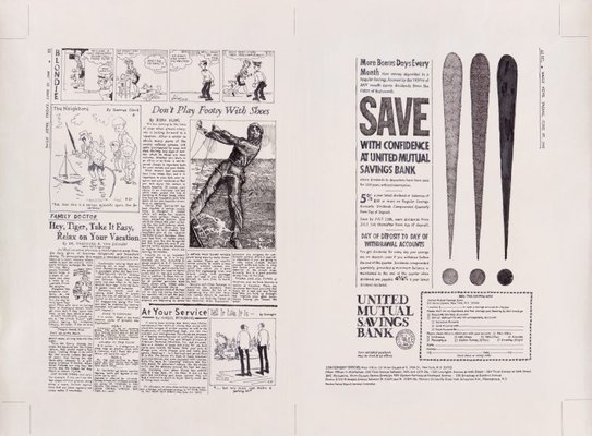 Alternate image of The New York Daily News on the day before the Stonewall Riot copied by hand from microfilm records by Mathew Jones