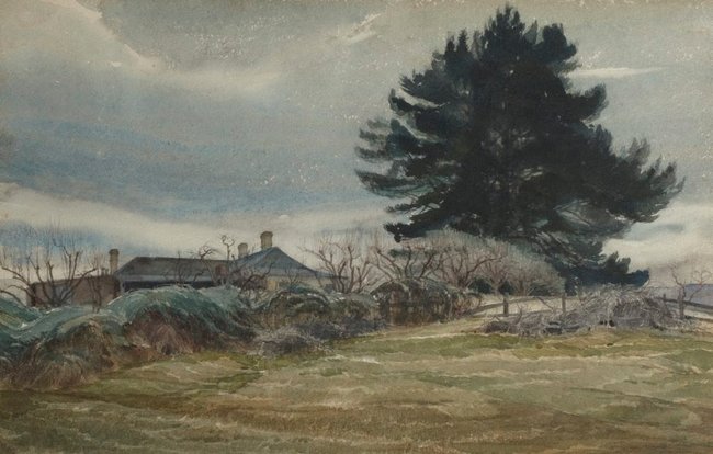 AGNSW collection Lorna Muir Nimmo Collitts Inn and the dark pines 1948