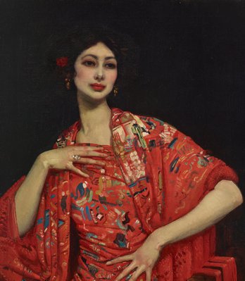 Alternate image of The red shawl by George Lambert