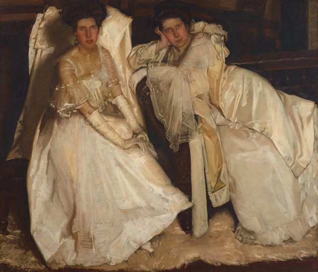 AGNSW collection Hugh Ramsay Two girls in white 1904