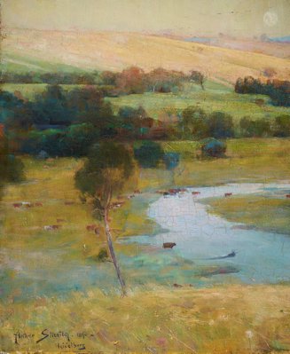 Alternate image of 'Still glides the stream, and shall for ever glide' by Arthur Streeton