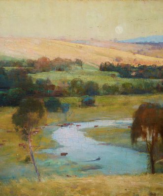 Alternate image of 'Still glides the stream, and shall for ever glide' by Arthur Streeton