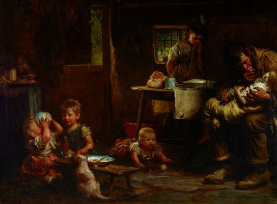 Alternate image of The widower by Sir Luke Fildes