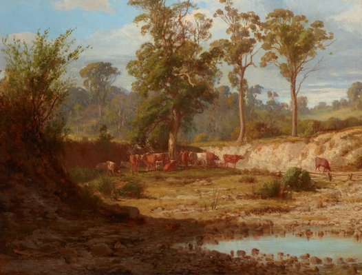 Alternate image of Goodman's Creek, Bacchus Marsh, Victoria by Louis Buvelot