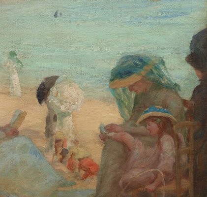 Alternate image of On the beach (Royan) by Rupert Bunny