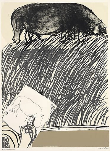 AGNSW collection Brett Whiteley Drawing about drawing: no. 4 1965