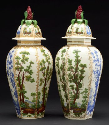 Alternate image of Vase and cover by Bristol porcelain factory