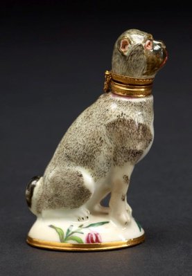 Alternate image of Scent bottle in the form of a pug by Chelsea