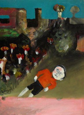 Alternate image of Boy in township by Sidney Nolan