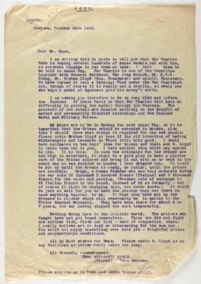 Alternate image of Letter from Dora Ohlfsen to Gother Mann by Dora Ohlfsen