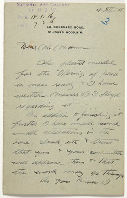 Alternate image of Letter from Gilbert Bayes to Gother Mann by Gilbert Bayes