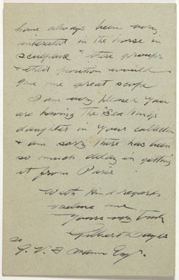 Alternate image of Letter from Gilbert Bayes to Gother Mann by Gilbert Bayes PRBS