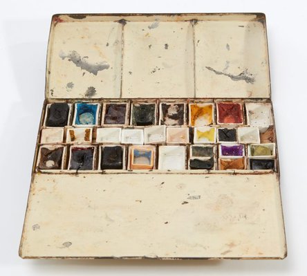 Alternate image of Weaver Hawkins' watercolour paint box by Winsor and Newton