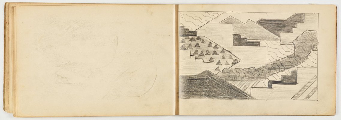 Alternate image of Taos, New Mexico, sketchbook 2 by Margel Hinder