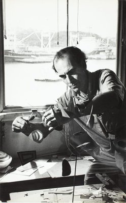 Alternate image of Robert Klippel in his Birchgrove studio by David Moore