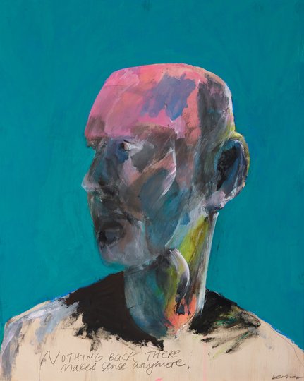 AGNSW prizes Peter Berner Self-portrait with hindsight, from Archibald Prize 2018