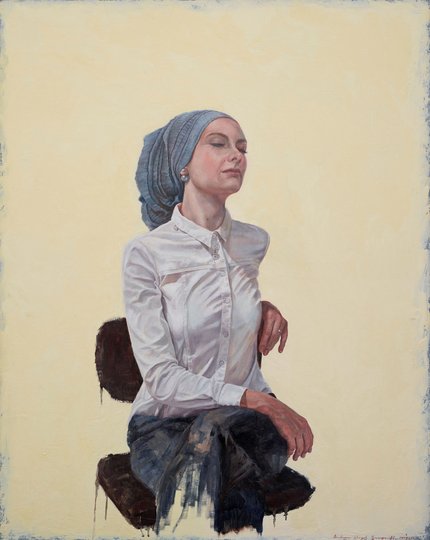 AGNSW prizes Andrew Lloyd Greensmith The serenity of Susan Carland, from Archibald Prize 2018