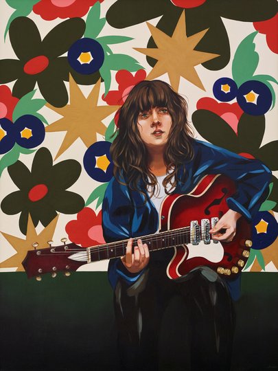 AGNSW prizes Melissa Grisancich Courtney Barnett and her weapon of choice, from Archibald Prize 2018